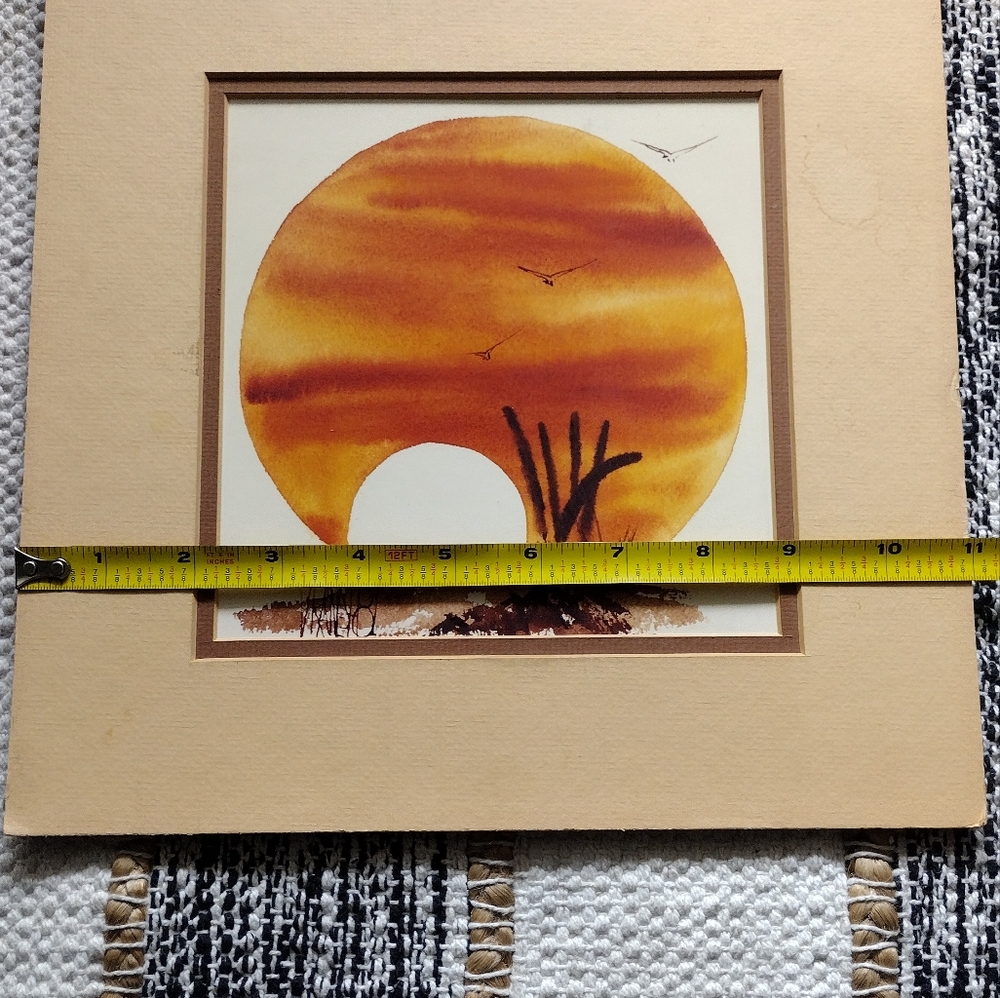 Sunset Art By Mark Vranesh in Orange and Brown 11/100 - Picture 4 of 5